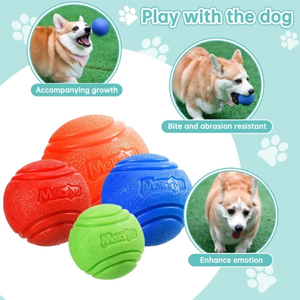 Dog Toy Storage: Bouncy Rubber Ball for Dog Training - Image 3