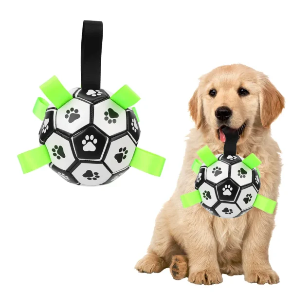 Dog Toy Storage: Interactive Pet Football Chew Balls for Puppies