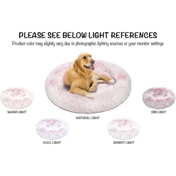 Dog Toy Storage Faux Fur Fluffy Calming Sofa, Soft & Plush, Machine Washable - Image 5
