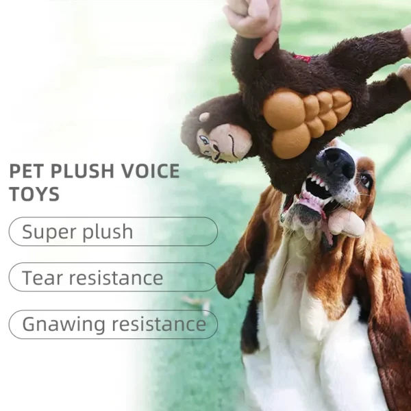 Dog Toy Storage: Forest Warrior Plush Interactive Molar Training Toy - Image 2