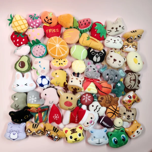 Dog Toy Storage: Cute Plush Catnip Toy Set