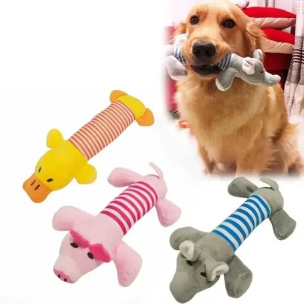 Dog Toy Storage: Plush Cartoon Embroidery Stress Relieving Toys - Image 2