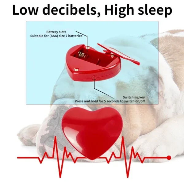 Dog Toy Storage: Heartbeat Puppy Plush for Anxiety Relief - Image 3