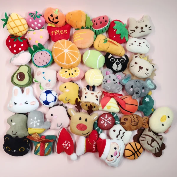 Dog Toy Storage: Cute Plush Catnip Toy Set - Image 4