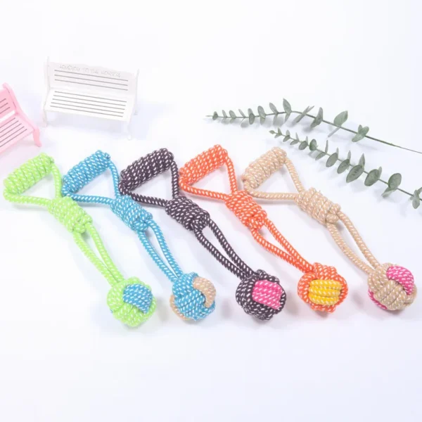 Dog Toy Storage: Interactive Cotton Rope Chew Ball for Dogs - Image 6