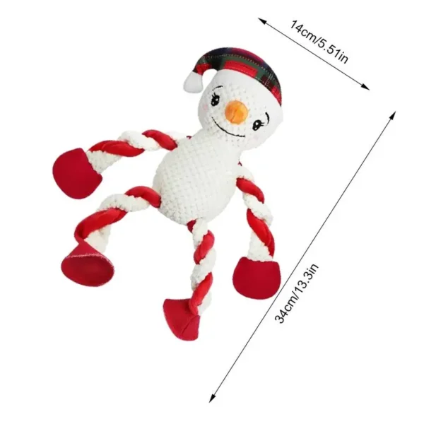 Dog Toy Storage: Christmas Squeaky Plush Chew Toy for Dogs - Image 6