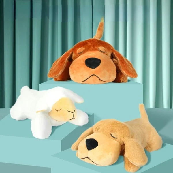 Dog Toy Storage: Heartbeat Puppy Plush for Anxiety Relief - Image 2