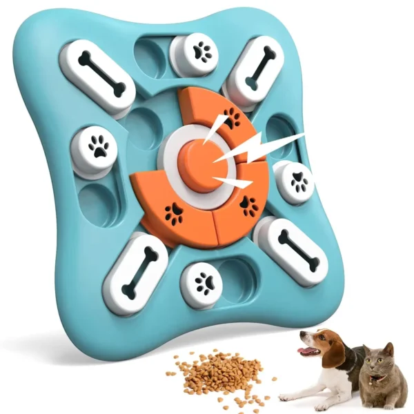 Dog Toy Storage: Interactive Slow Feeder Puzzle Food Dispenser