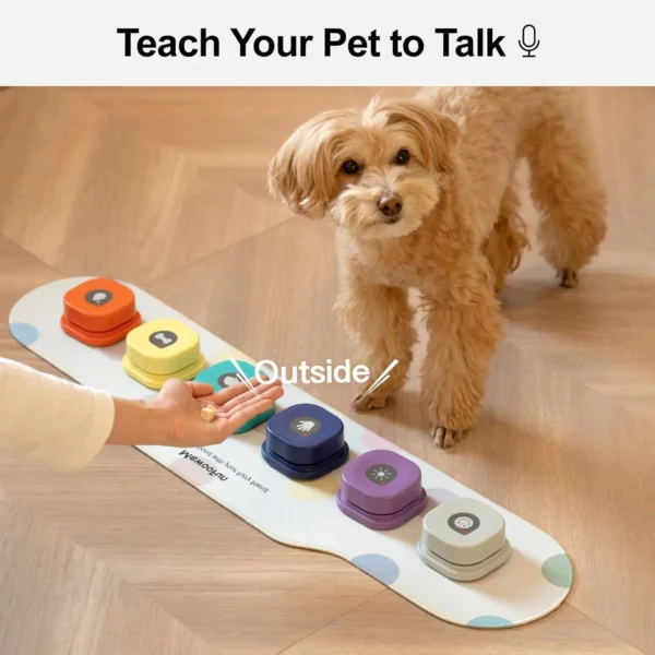 Dog Toy Storage: Mewoofun Voice Recording Communication Buttons for Pets - Image 6