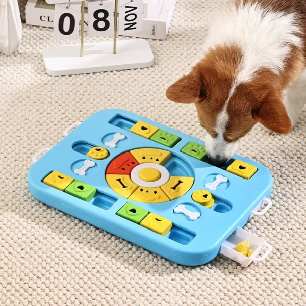 Pet Puzzle Toy with Slow Food Bowl Dog Toy Storage