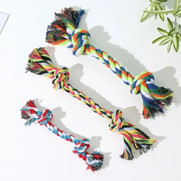 Dog Toy Storage: Durable Cotton Rope Chew Toy - Image 2