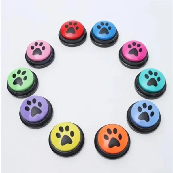 Dog Toy Storage Talking Buttons, Recordable Training Tool, Cute Design - Image 5