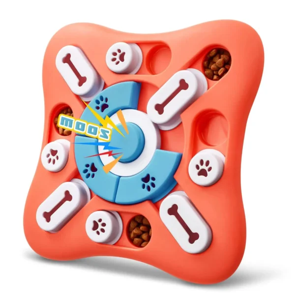 Puzzle Dog Toy for Slow Feeding and Dog Toy Storage