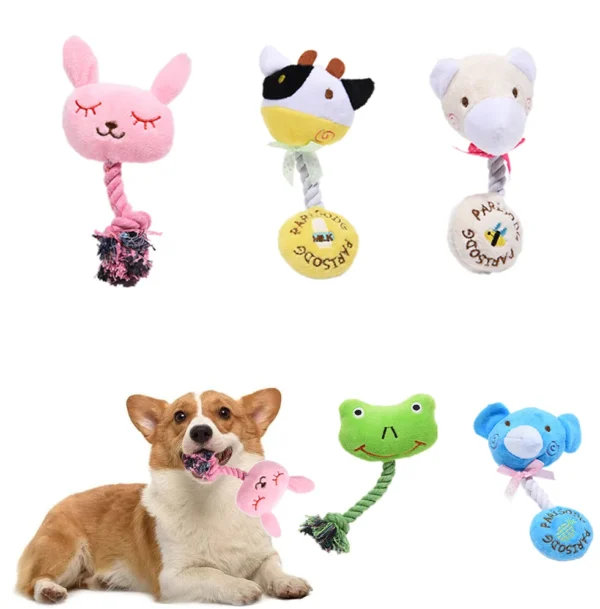 Dog Toy Storage: Durable Cotton Rope Chew Toys for Pets