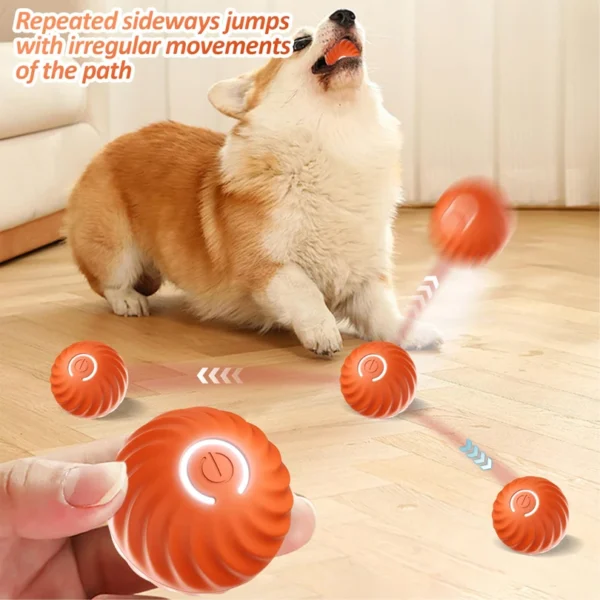 Dog Toy Storage: Smart Gravity Moving Interactive Toy Ball for Puppies - Image 2